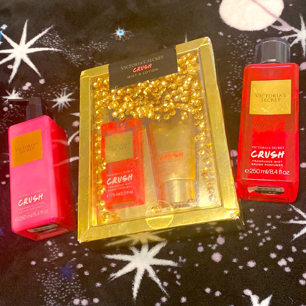 VICTORIA SECRET CRUSH MIST &LOTION SETS